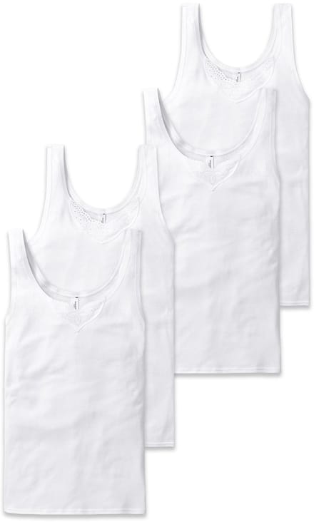 SCHIESSER Onderhemd Cotton Essentials 4P Verpakking van 4