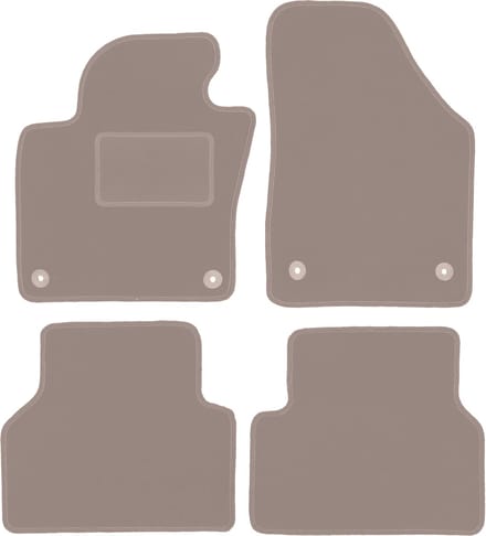 Beige veloursmatten voor: Volkswagen Tiguan I minivan (2007-2015)