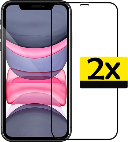 Screenprotector Geschikt voor iPhone X/Xs Screenprotector Glas Full Cover - Screenprotector Geschikt voor iPhone X/Xs Full Cover - 2 Stuks