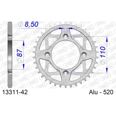Tandwiel Afam 520 42 dents