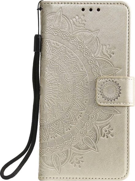 Shop4 - Poco X4 GT Hoesje - Wallet Case Mandala Patroon Goud
