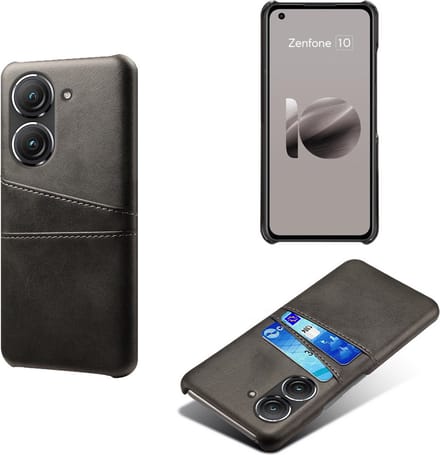Back Cover met Opbergvakjes voor Asus Zenfone 10 / 9 _ Zwart