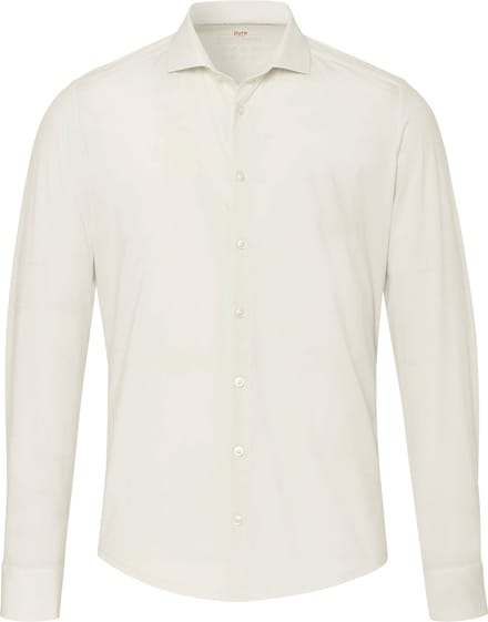 Pure The Functional Shirt Ecru - Overhemden Trouw