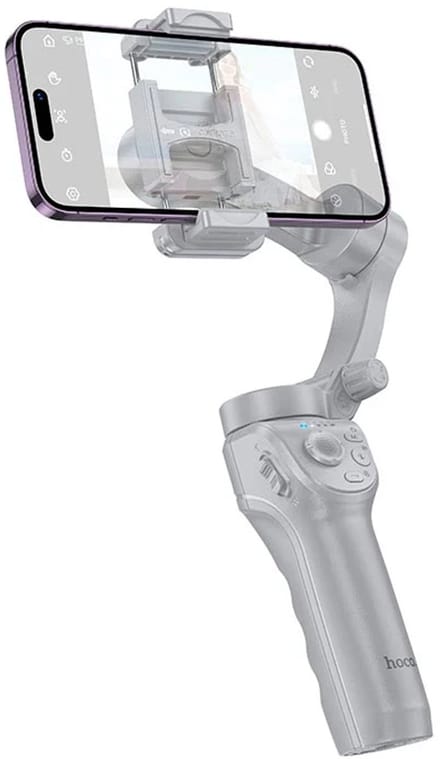 Hoco Smart Gimbal - 3-Assige Stabilisator - 10 Uur Accu - Zwart
