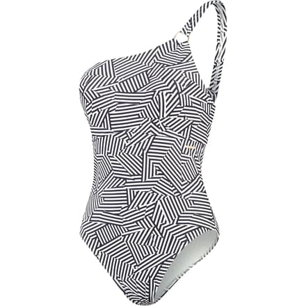 SPEEDO Zwemkledij ECO PRINT ASYMMETRIC 1P BLA/WHI