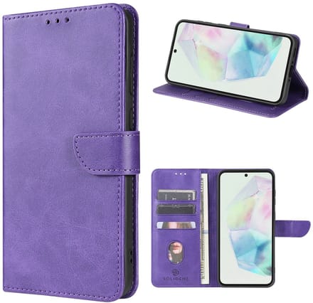 Solidenz hoesje - Geschikt voor Samsung Galaxy A56 / A36 - Bookcase - Paars