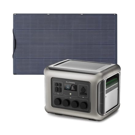 ALLPOWERS Zonnegeneratorset 2500W (R2500-V2 + SF200 200W flexibel zonnepaneel) - R2500-V2+SF200 200W zonnepaneel