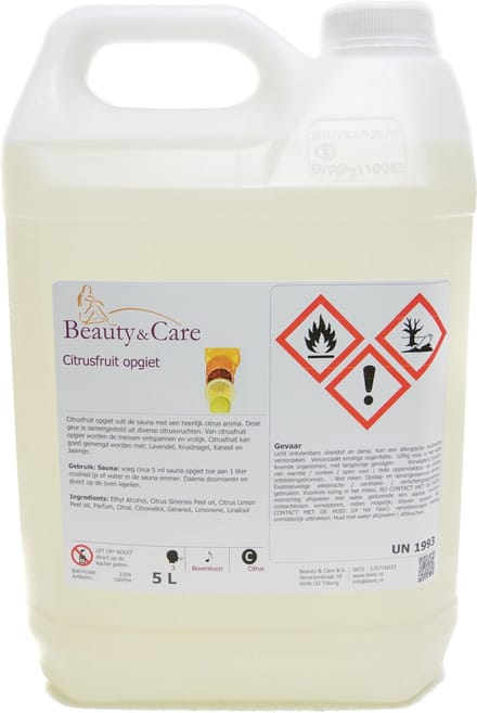 Citrusfruit opgiet - Beauty & Care - 5 L. new