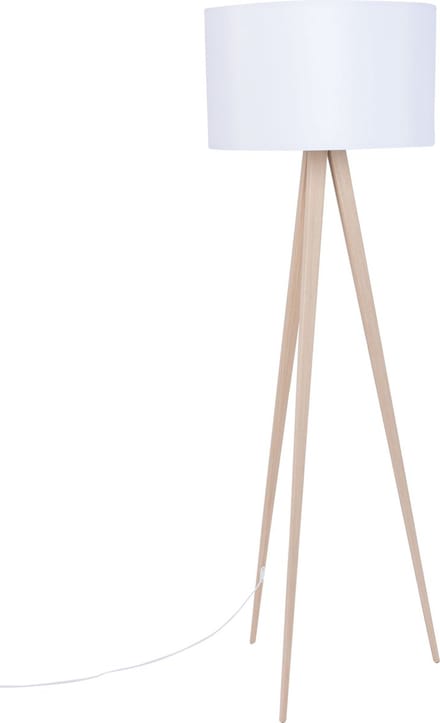 Zuiver Tripod Vloerlamp Met Driepoot Wood Wit