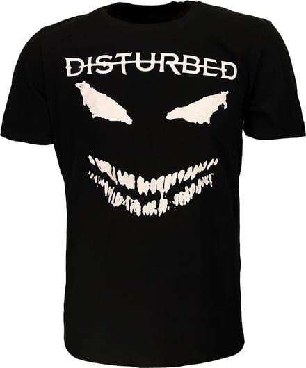 Disturbed Scare Face Candle T-Shirt - Officiële Merchandise - M