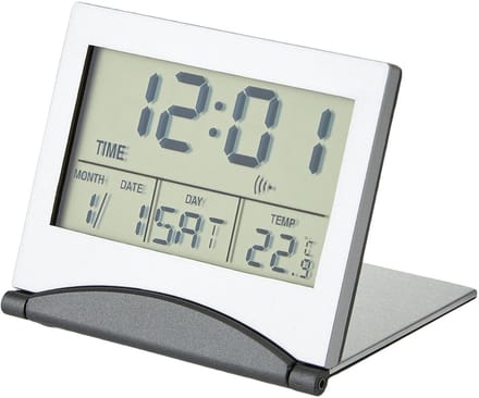 TFA Dostmann 98.1054 Wekker Quartz Zilver