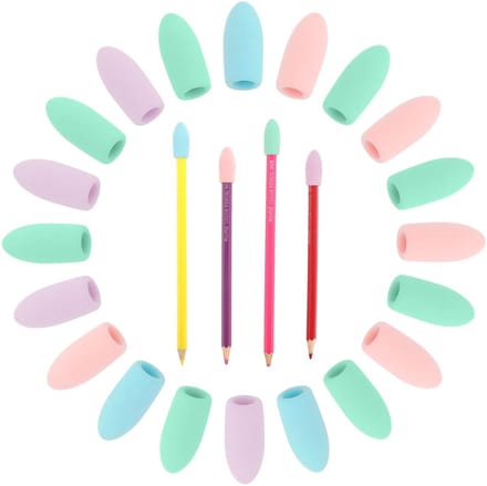 Dailygoods- Vlakgom 20 Stuks - Creatieve Gum - Mini Potloodtoppers