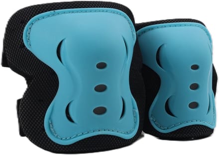 Kinderbescherming set Kick'n'Roll - Knie en Elleboog - Verstelbaar - Turquoise