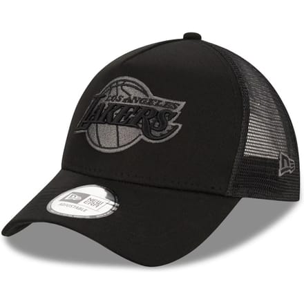 New Era La Lakers Nba E Frame Trucker Adjustable Pet Zwart