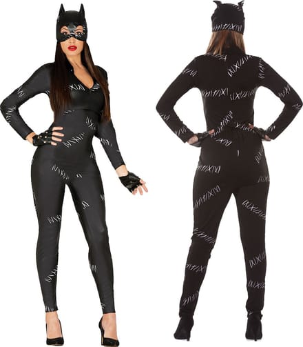 Fiestas Guirca Outfit Adult Cat Woman Dames Maat 38-40