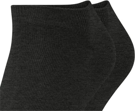 Esprit Basic Uni 2-Pack kort eenkleurig katoen multipack sneakersokken enkelsokken heren grijs - maat 43-46