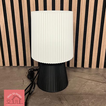 Lamp Eva - 3D geprint - Tafellamp - E27 - Zwart