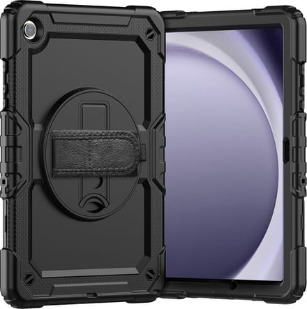 Cazy tablet Hoes geschikt voor Samsung Galaxy Tab A9 Plus - Shockproof Case met Screenprotector - Zwart