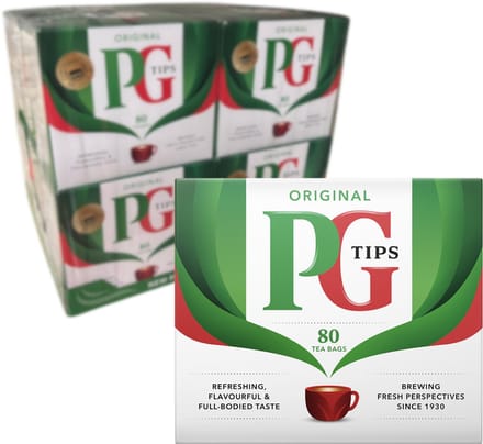 PG TIPS - Zwarte Thee - 12 X 80 PCS - Multipack