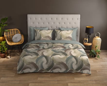 Good Morning dekbedovertrek abstract / modern - 2 persoons 200x200/220 cm - Multi - 100% Katoen renforc�