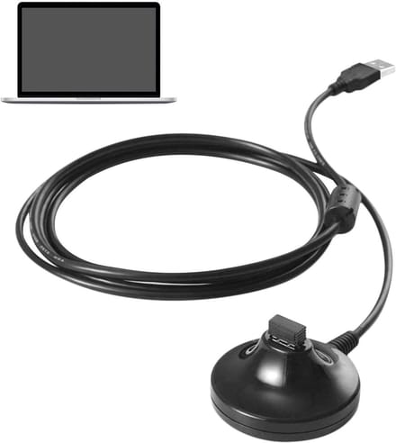 ANT+ USB Ontvanger - Draadloze Adapter - Indoor Fietsen - Brede Compatibiliteit - 2 Meter Kabel - Zwart