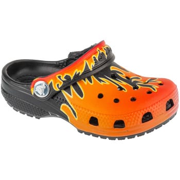 Crocs Crocs Graphic Flames Clogs Slippers zwart Rubber