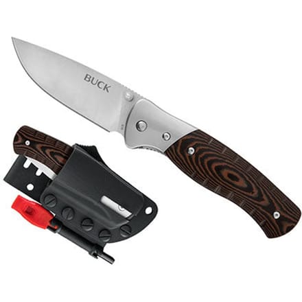 Buck Zakmes Large Folding Selkirk Micarta Clampack