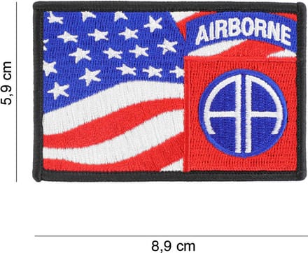 Embleem stof 82nd Airborne vlag