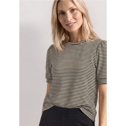 Shirt met ronde hals en print