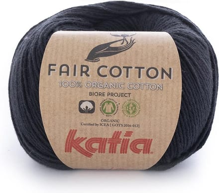 Katia Fair Cotton - 02 zwart - Biologisch Katoengaren