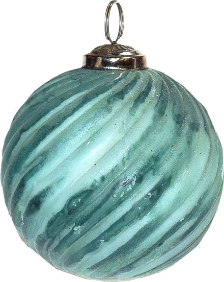 Clayre & Eef Kerstbal Overig Ø 7 cm Groen Glas Kerstballen