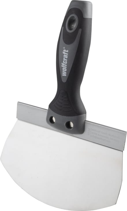 wolfcraft - Troffel Rond - Kuipspatel RVS - Emmer / Specie Stuc / Kuip Spatel - 4034000