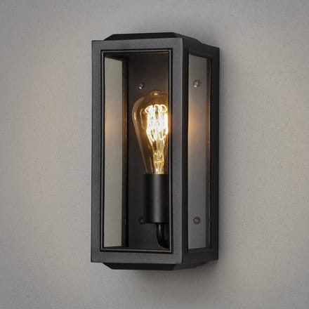Konstsmide Carpi Wandlamp Buiten S - E27 - IP44 - Zwart