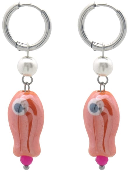 Dames Oorbellen - Zilver - Zeester Design - Roestvrijstaal - 4x1.5cm