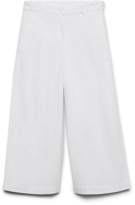 Vero Moda Awvana Wide Ankle Broek Wit XS Vrouw