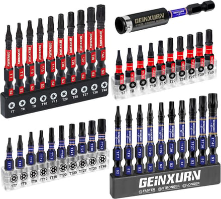 Schroevendraaier bitset - Torx bits - Klusserij en montage - Slagvast S2 staal - 41 delig - Zwart