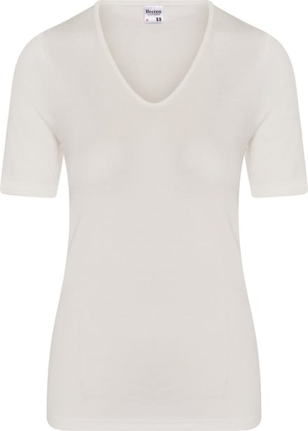 Beeren Thermo Dames T-Shirt wol/wit-M
