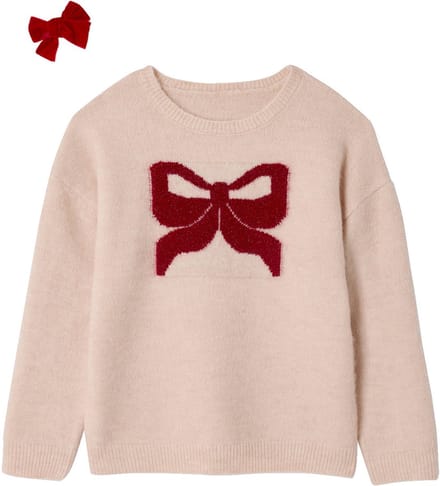 Vertbaudet Cadeauverpakking - trui - scrunchies - meisjes - jacquard - rendier - kerst