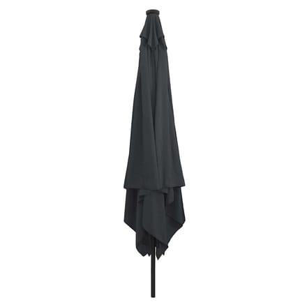 vidaXL - Tuinparasol - 295 - x - 295 - x - 245 - cm - Polyester - en - Staal - Antraciet