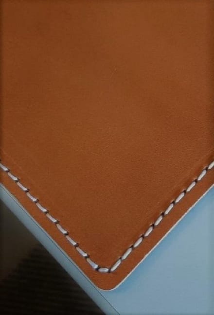 Leren Bureaulegger 65 x 45 cm. Cognac