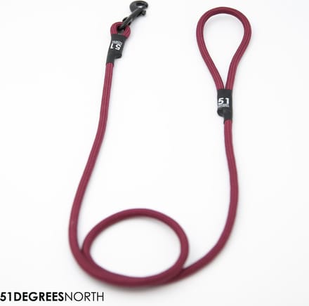 51 Degrees North - Wanderful - Leash - Nylon - Rope - Burgundy - 120cmx8mm