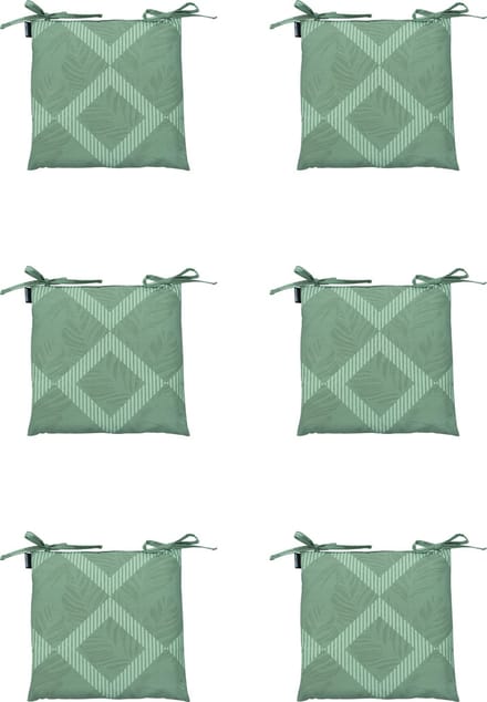 Madison - Zitkussen - Universeel - 6 st - 46x46cm - Demi Green - Groen