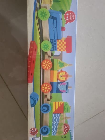 Playtive Stapeltrein - Hout - 56.5x8.2x13cm - 25-delig