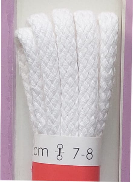 Ronilux Veter - Wit - Rond - Koord Veters - Lengte 90 cm - Dikte 4 mm - Schoenveter