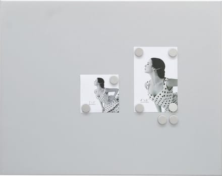 Deknudt Frames magneetbord S58MN3 - zilver - 8 magneten - 40x50 cm