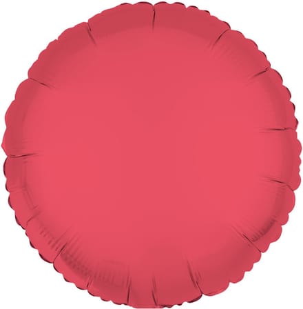 Riethmüller - Folieballon rond - neon rood - 45 cm