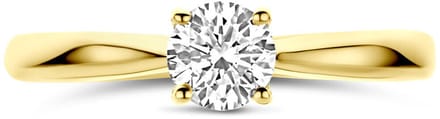 14K Geelgouden Ring Lab Grown Diamant 0.50ct H SI – 4035074
