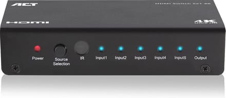 ACT 5 x 1 HDMI switch, 3D en 4K ondersteuning AC7840