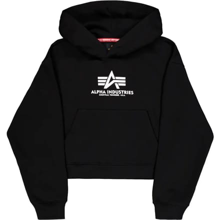 Gestreepte hoodie met pofmouwen voor dames Alpha Industries Basic