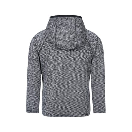 Mountain Warehouse Kinder Marathon Stripe Volledige Rits Hoodie (Zwart)